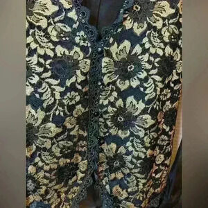 Karen Kane sheer vest.